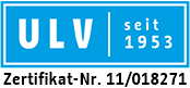 ULV-gelistet – Zertifikat-Nr. 11/018271
